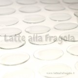Resina adesiva trasparente ovale 18x13mm