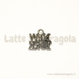 Charm New York in metallo zincato argento antico 14x15mm