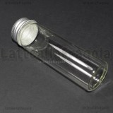Bottiglia in vetro con tappo in Alluminio 10x3cm