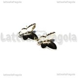 Orecchini Farfalla a perno in metallo gold plated 11.5x11mm