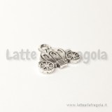 Charm carrozza di Cenerontola in metallo argento antico 20x20mm