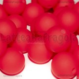 10 Perle in Silicone Rosso 12mm
