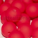 3 Perle in Silicone Rosso 12mm