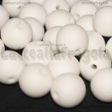 3 Perle in Silicone Bianco 12mm