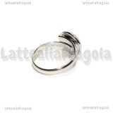 Base anello in Acciaio inox regolabile con base tonda 10mm