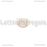 10 Rondelle in Vetro Bianco Opaco 8x5mm
