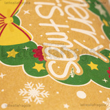 Scatola a Cuscino in Cartone Fantasia Merry Christmas 7.3x11.9x6x2.6cm