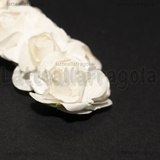 12 Rose Bianche in carta diametro 1cm
