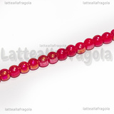 Perle in Vetro Rosso AB 4-4.5mm filo 38cm