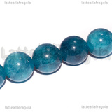 Perle in Giada Malese Azzurra 10mm filo 18cm circa