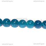 Perle in Giada Malese Azzurra 6mm filo 19cm circa