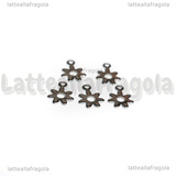 5 Charms Fiore in Acciaio Inox 10.7x8mm