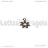 5 Charms Fiore in Acciaio Inox 10.7x8mm