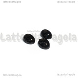 Cabochon in Agata Nera 10x8mm