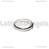 Base Anello regolabile in Acciaio Inox con piastra 6mm