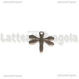 3 Charm Libellula in Acciaio Inox 11.5x10mm