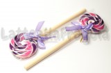 Penna Lollipop fiocco lilla 15cm