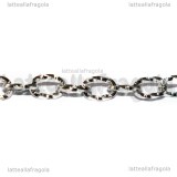 1 Metro Catena in Acciaio inox maglie ovali ritorte 8x5.5mm