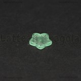 5 Fiori in vetro Verde Tiffany 12.5x13mm