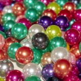 5 Perle in acrilico colorato 12mm colori misti