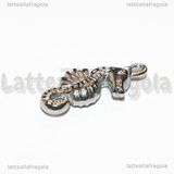 Ciondolo Cavalluccio Marino 3D in Acciaio Inox 31x16x6.5mm