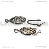 Chiusura Filigranata in Acciaio Inox 21.5x7x4mm