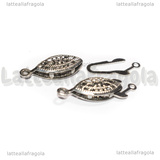 Chiusura Filigranata in Acciaio Inox 21.5x7x4mm
