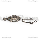 Chiusura Filigranata in Acciaio Inox 21.5x7x4mm