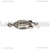 Chiusura Filigranata in Acciaio Inox 21.5x7x4mm