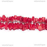 Filo Chips Madreperla Rosso 4.5-9x4.5-7x1.5-5mm 38cm