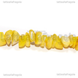 Filo Chips Madreperla Giallo 6.2x6.2x1.32mm 38.5cm