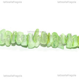 Filo Chips Madreperla Verde 6.2x6.2x1.32mm 38.5cm
