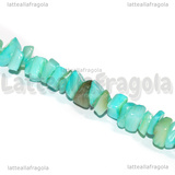 Filo Chips Madreperla Azzurro 6.2x6.2x1.32mm 38.5cm
