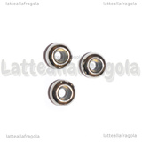 3 Rondelle in Acciaio Inox interno in silicone 6x3mm