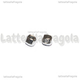 5 Sferette Sfaccettate in Acciaio Inox Dorato 4.8x4.3x4.3mm