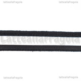 1 Metro piattina in Similpelle Nero 2.6x1.5mm