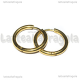 Creole in Acciaio Inox Dorato 16x2.5mm