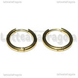 Creole in Acciaio Inox Dorato 14x2.5mm