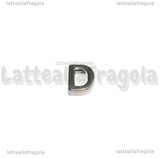Spaziatore Lettera D in Acciaio Inox 9.5x8x3mm
