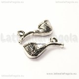 Charm 3D pipa in metallo argento antico 20x7mm