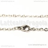 Collana in Acciao Inox 50 a Maglia Ovale 3x2.5mm