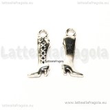 Charm Stivale in metallo argento antico 19x8mm