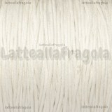 1 Metro di Cotone cerato Bianco 1mm