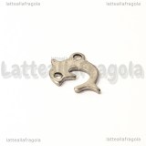 Charm Delfino in Acciaio Inox 15x10mm