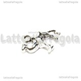 Charm Cammello 3D in metallo argento antico 14x15mm