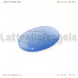 Cabochon in Occhi di Gatto Azzurro A 25x18mm