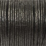 10 Metri (1 spoletta) di cotone cerato Nero 1mm