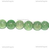 Perle in Agata Verde Cracklé 6-6.5mm filo 38cm