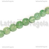 Perle in Agata Verde Cracklé 6-6.5mm filo 38cm