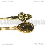 Ciondolo Cucchiaio in metallo dorato 60x15mm